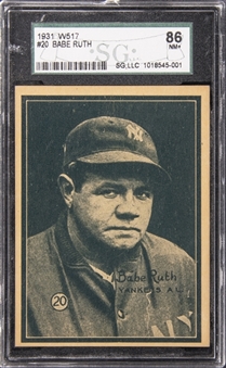 1931 W517 #20 Babe Ruth – SGC NM+ 7.5